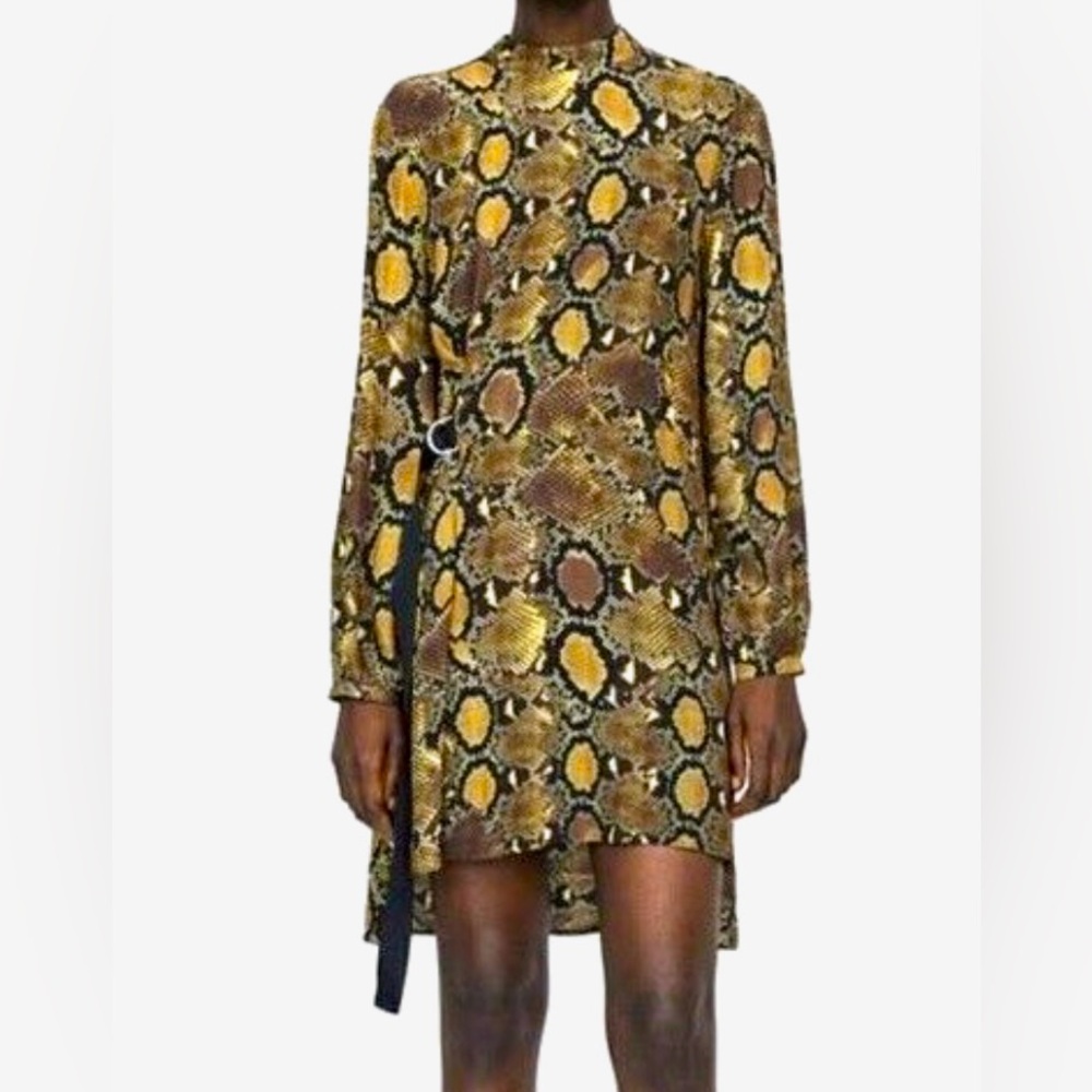 🟡NEVER WORN! | ZARA DRESS | Size: Small | Snake-print Pattern